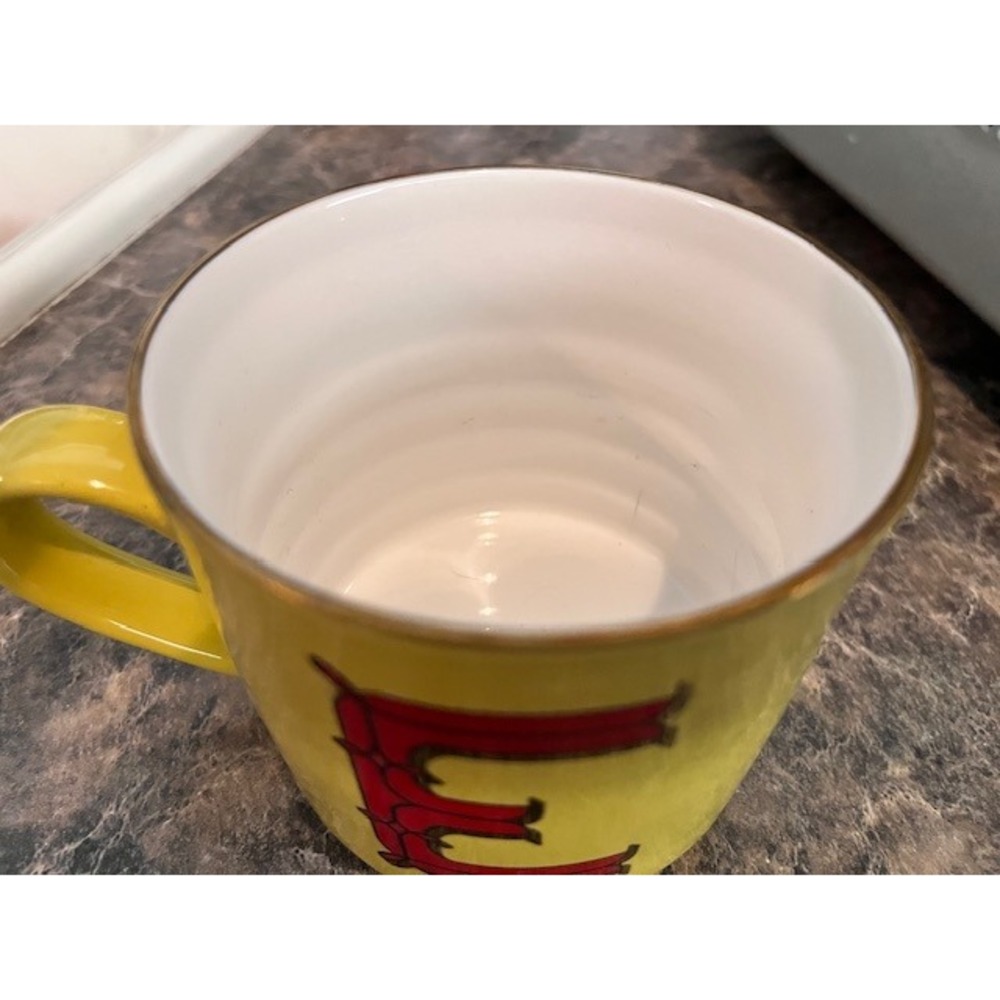 Opalhouse Yellow Monogram Mug red‎ E - Picture 2 of 4